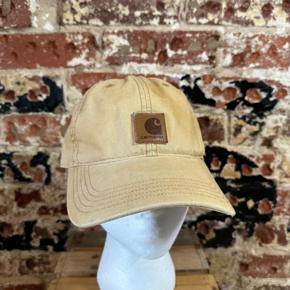 Carhartt Sun Faded Brown Hat strapback brown patch logo